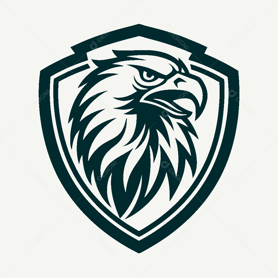 Modelo de Logo Escudo de Águia Vetor EPS