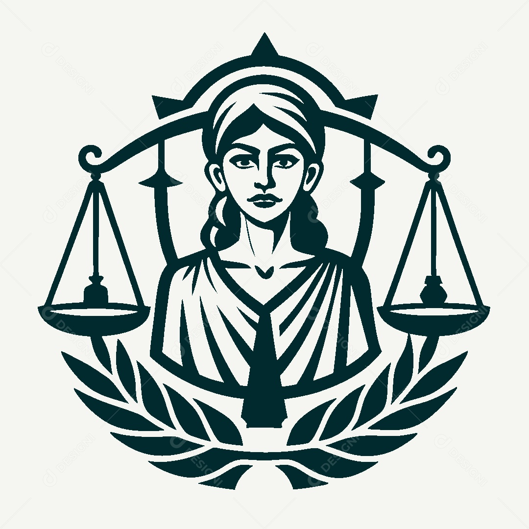 Modelo de Logotipo de Justiça Vetor EPS