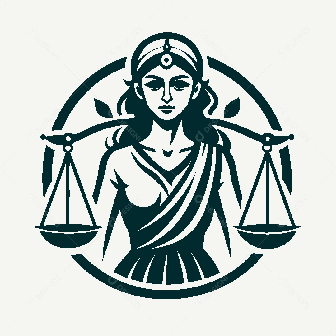 Modelo de Logotipo de Justiça Vetor EPS