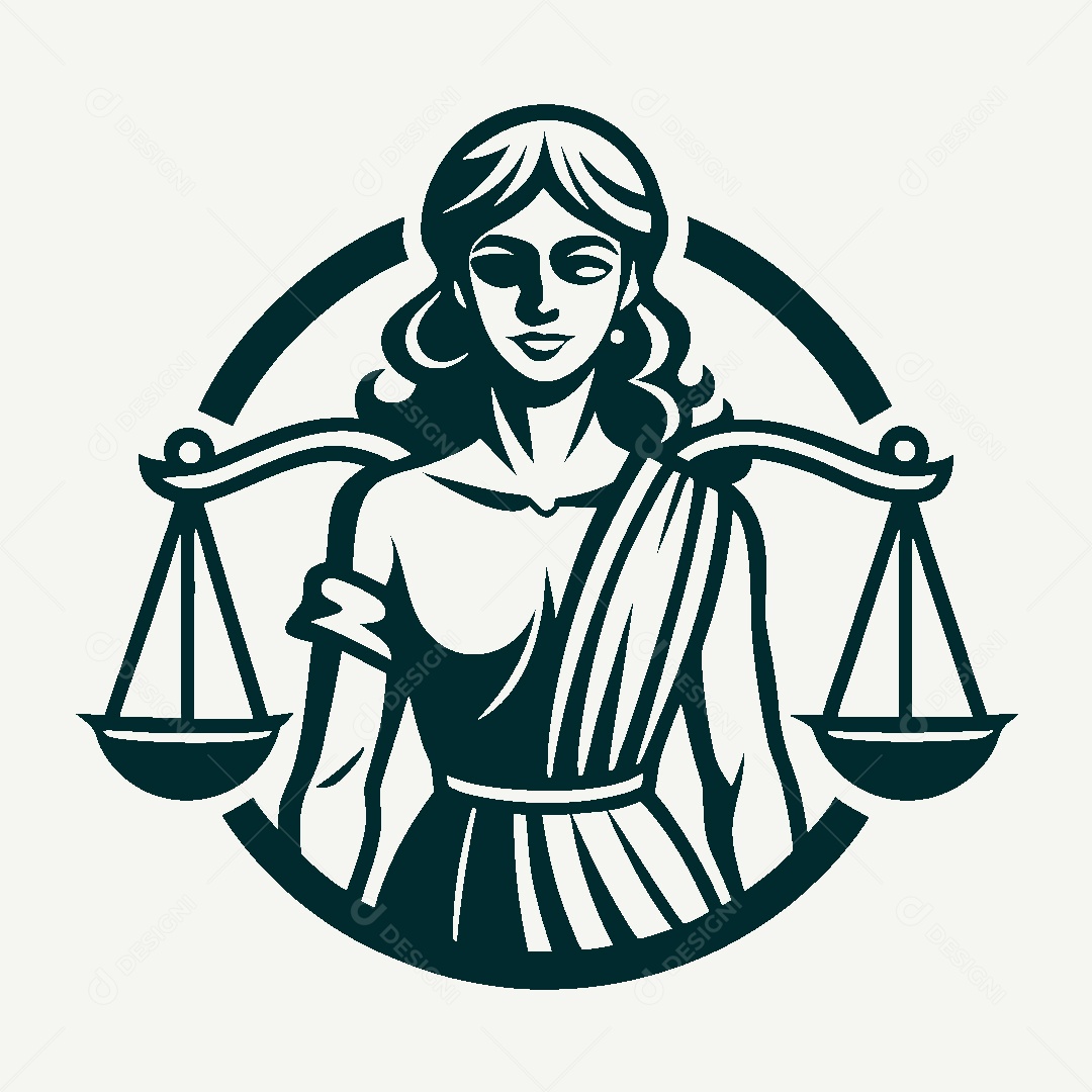 Modelo de Logotipo de Justiça Vetor EPS