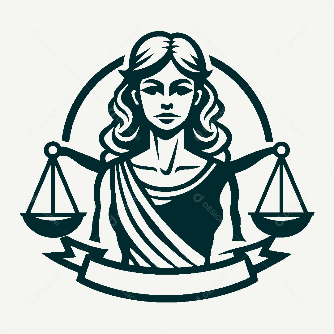 Modelo de Logotipo de Justiça Vetor EPS