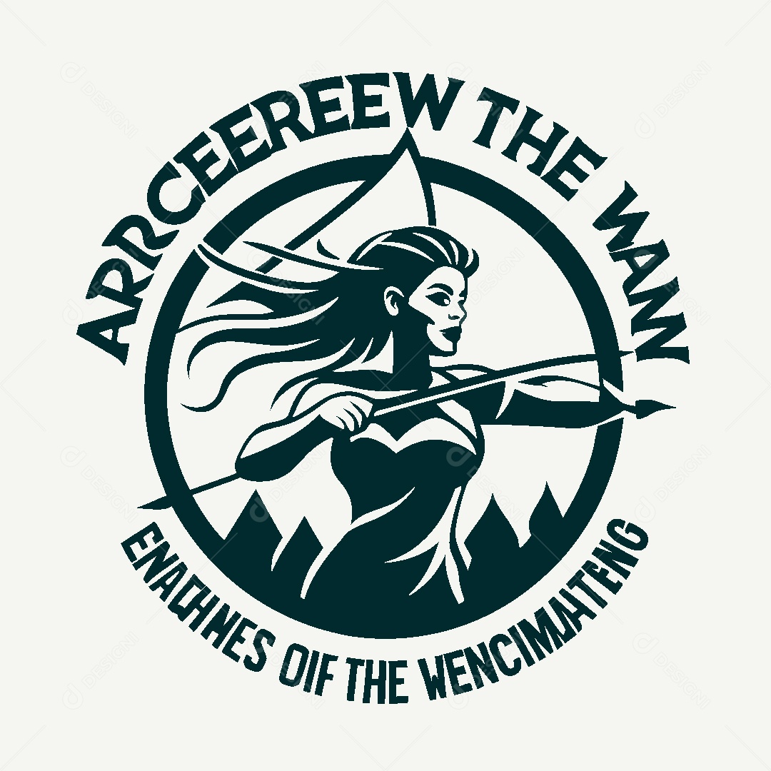 Modelo de Logotipo de Arqueira Vetor EPS