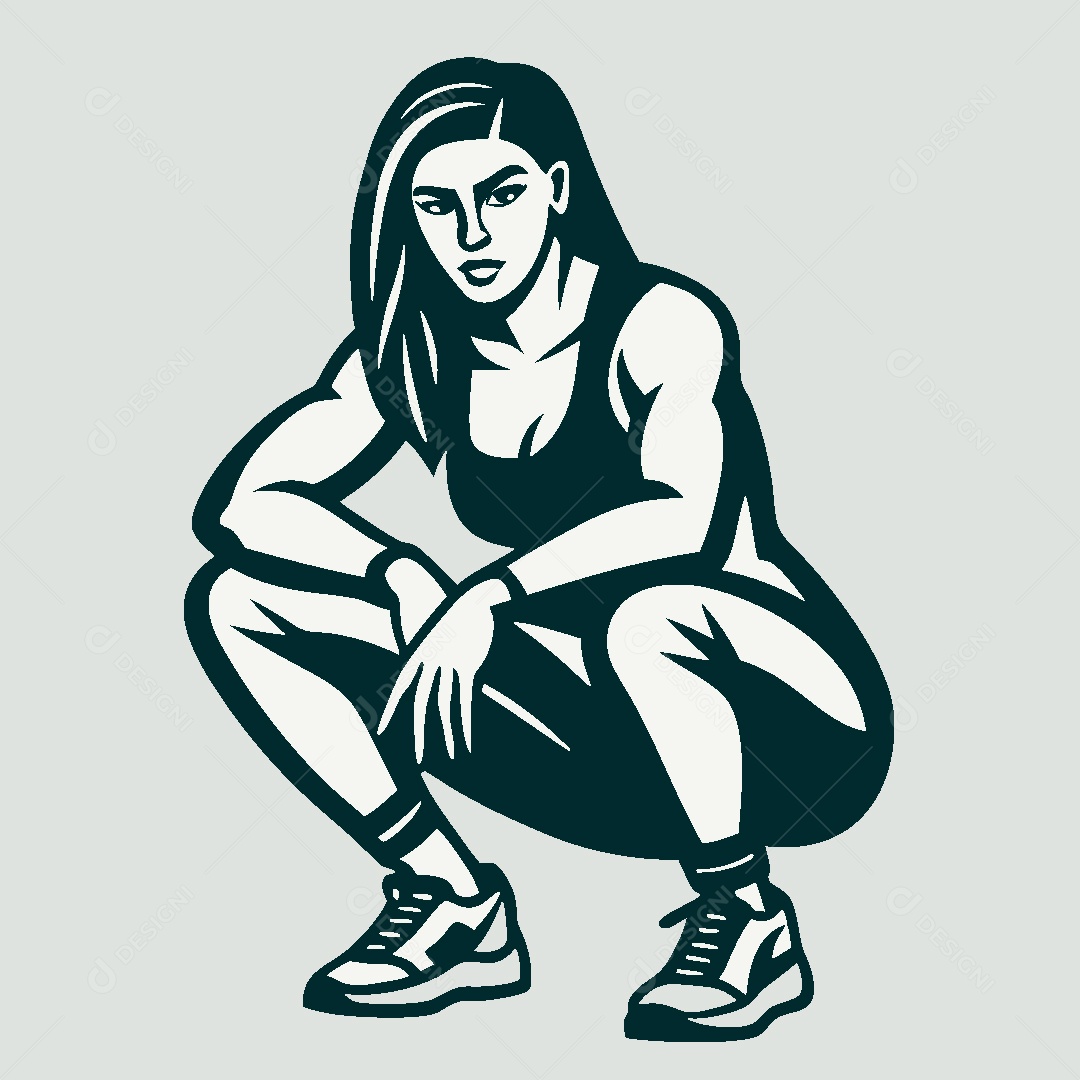 Modelo de Logotipo de Garoto Fitness Vetor EPS