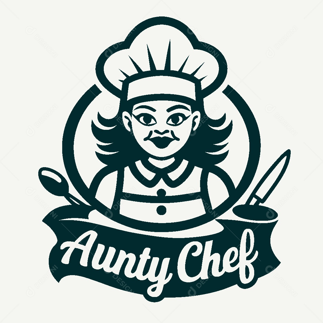 Modelo de Logotipo de Chefe Cozinheiro Vetor EPS