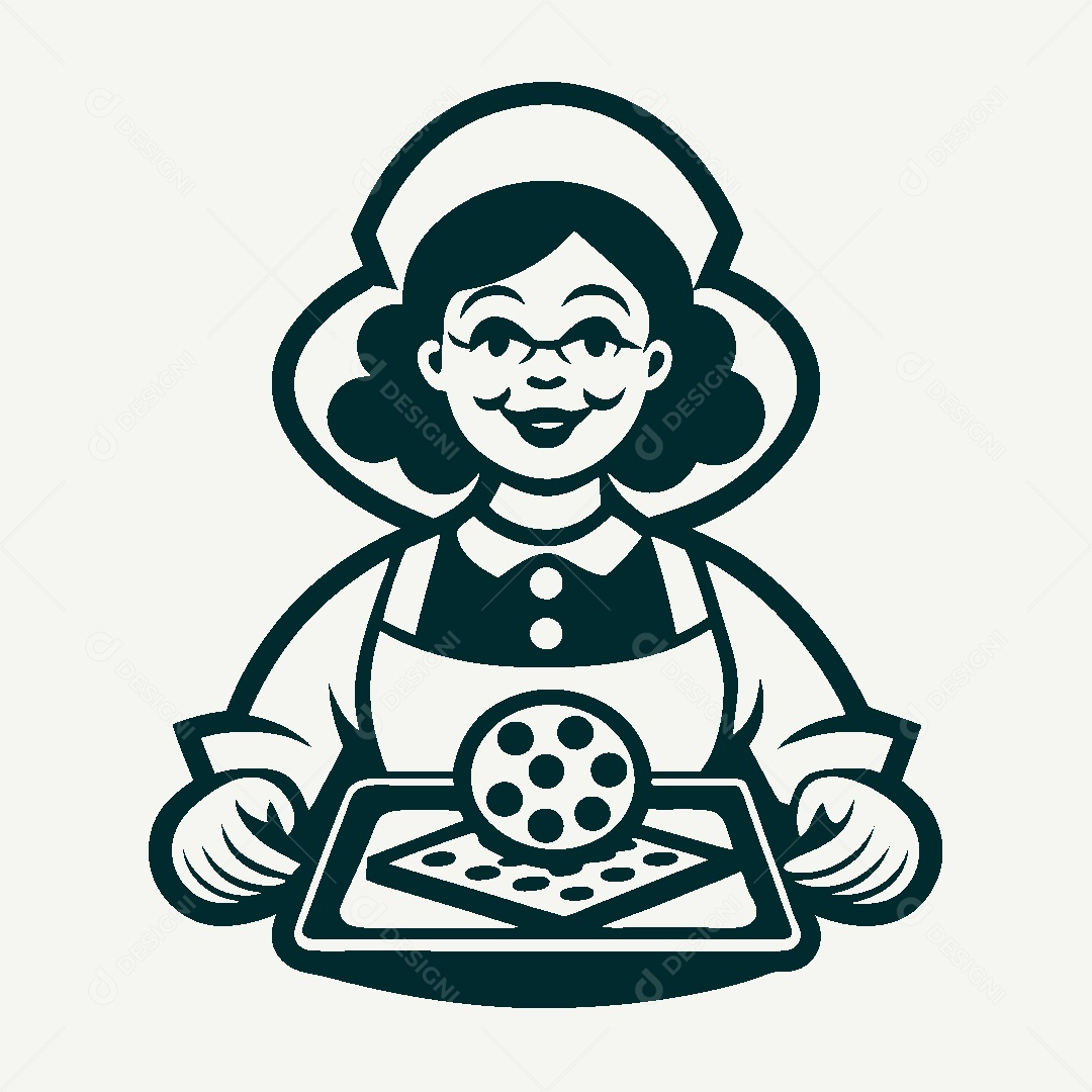 Modelo de Logotipo de Chefe Cozinheiro Vetor EPS