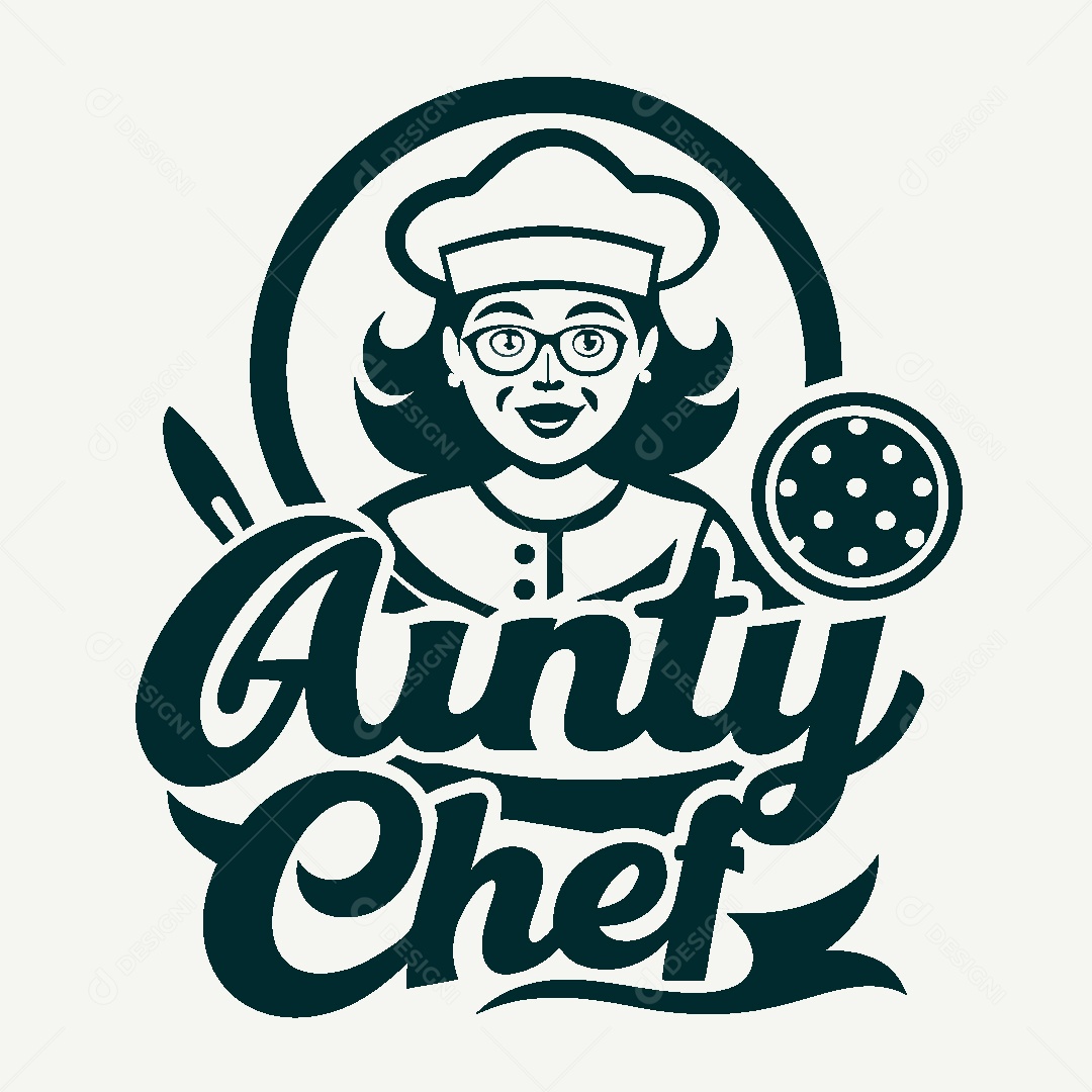 Modelo de Logotipo de Chefe Cozinheiro Vetor EPS