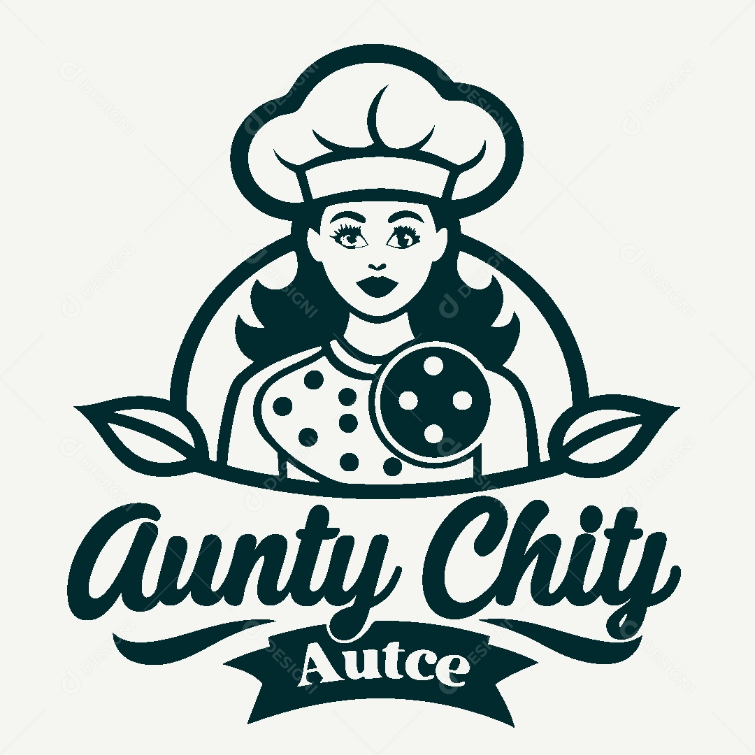 Modelo de Logotipo de Chefe Cozinheiro Vetor EPS