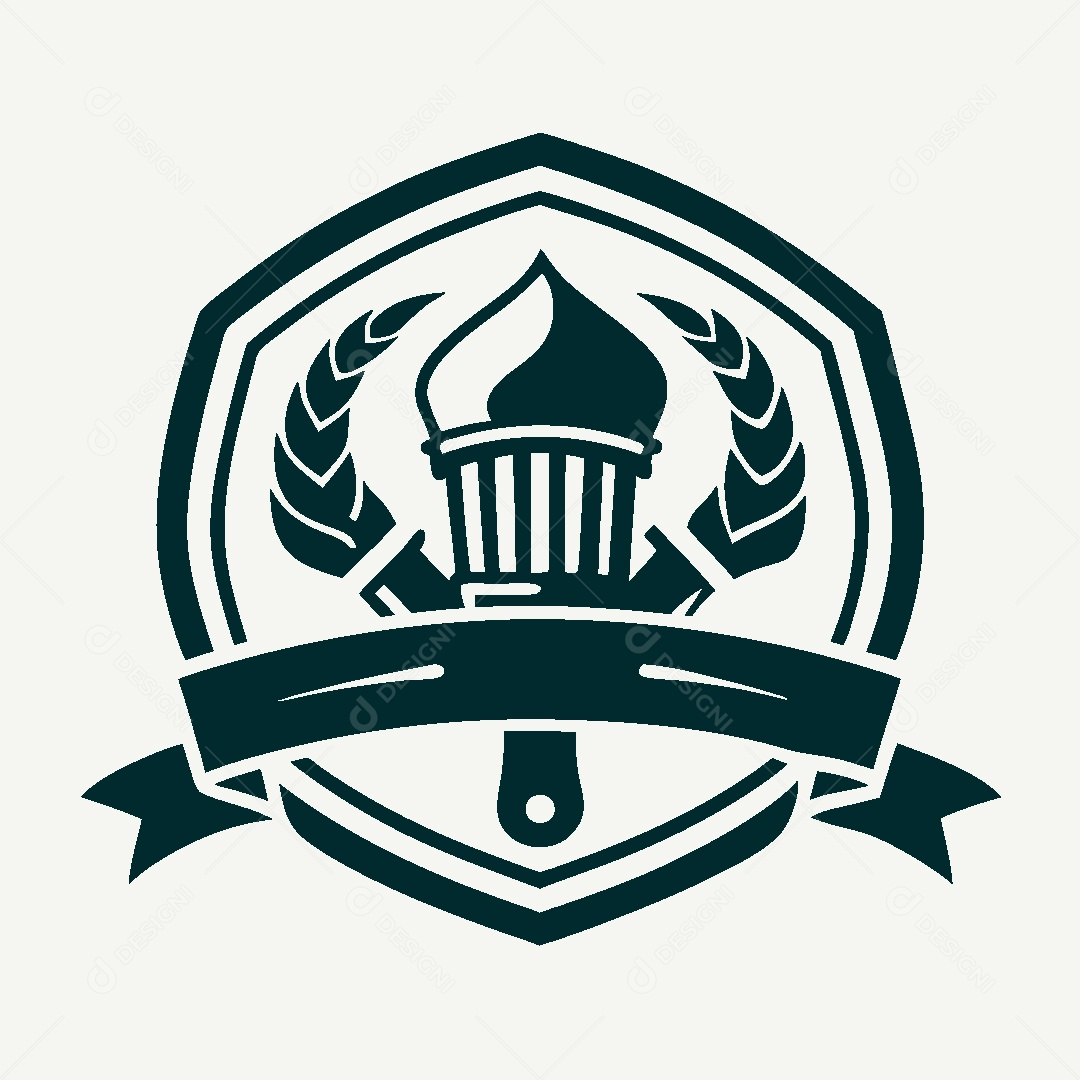 Modelo de Logotipo de Estilo Brasão Vetor EPS