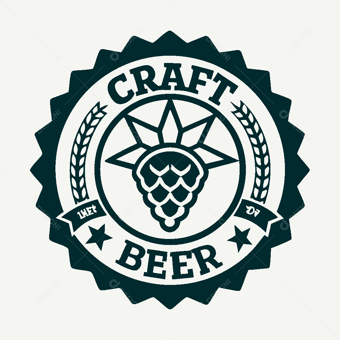 Modelo de Logotipo de Cerveja Artesanal Vetor EPS