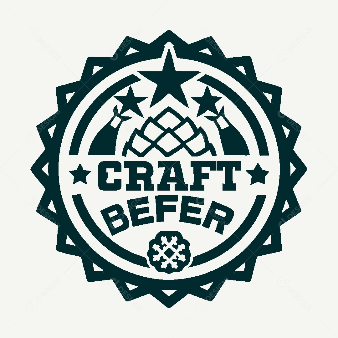 Modelo de Logotipo de Cerveja Artesanal Vetor EPS