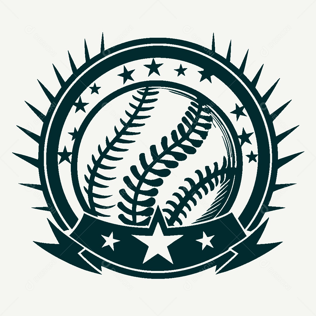 Modelo de Logotipo de Basebol Vetor EPS