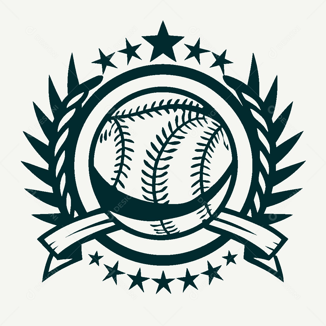 Modelo de Logotipo de Basebol Vetor EPS