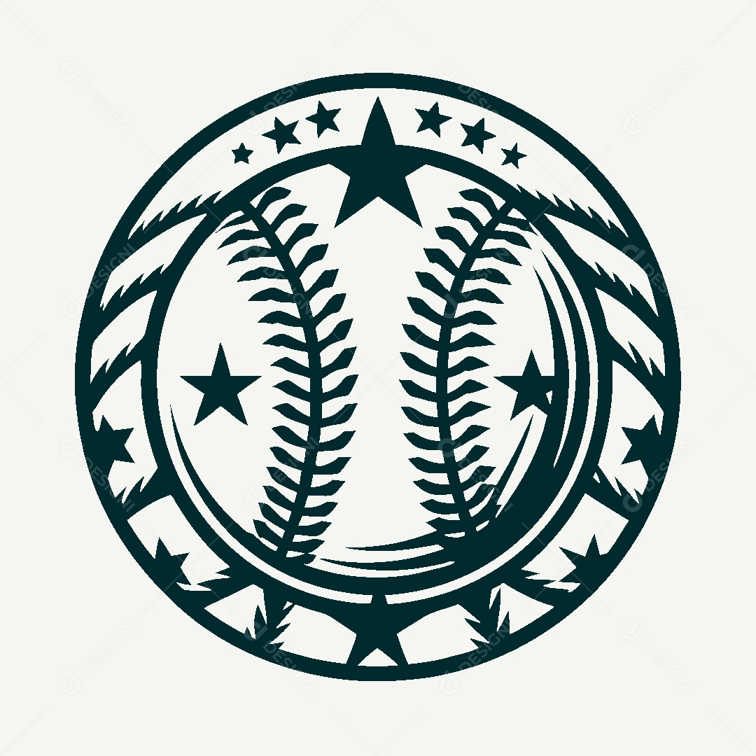 Modelo de Logotipo de Basebol Vetor EPS