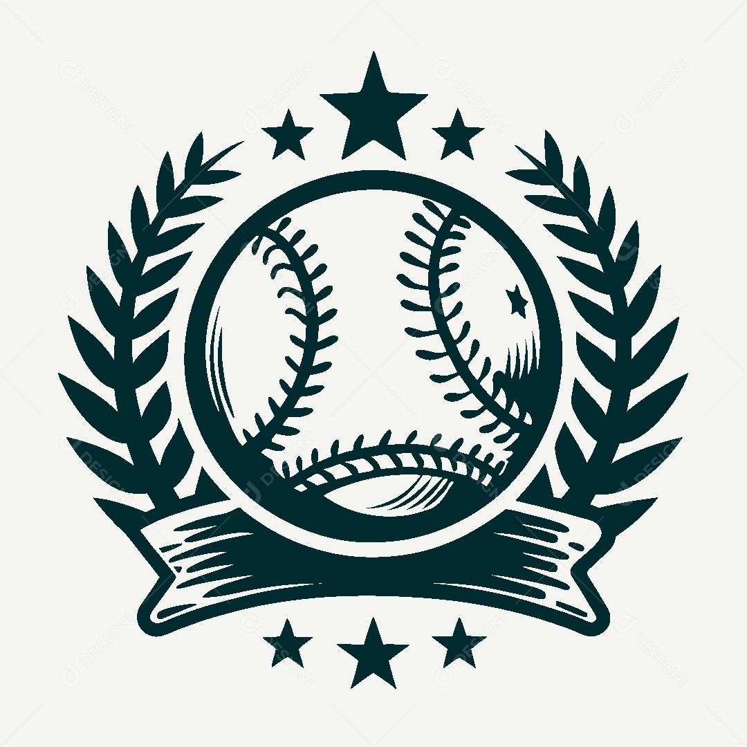Modelo de Logotipo de Basebol Vetor EPS