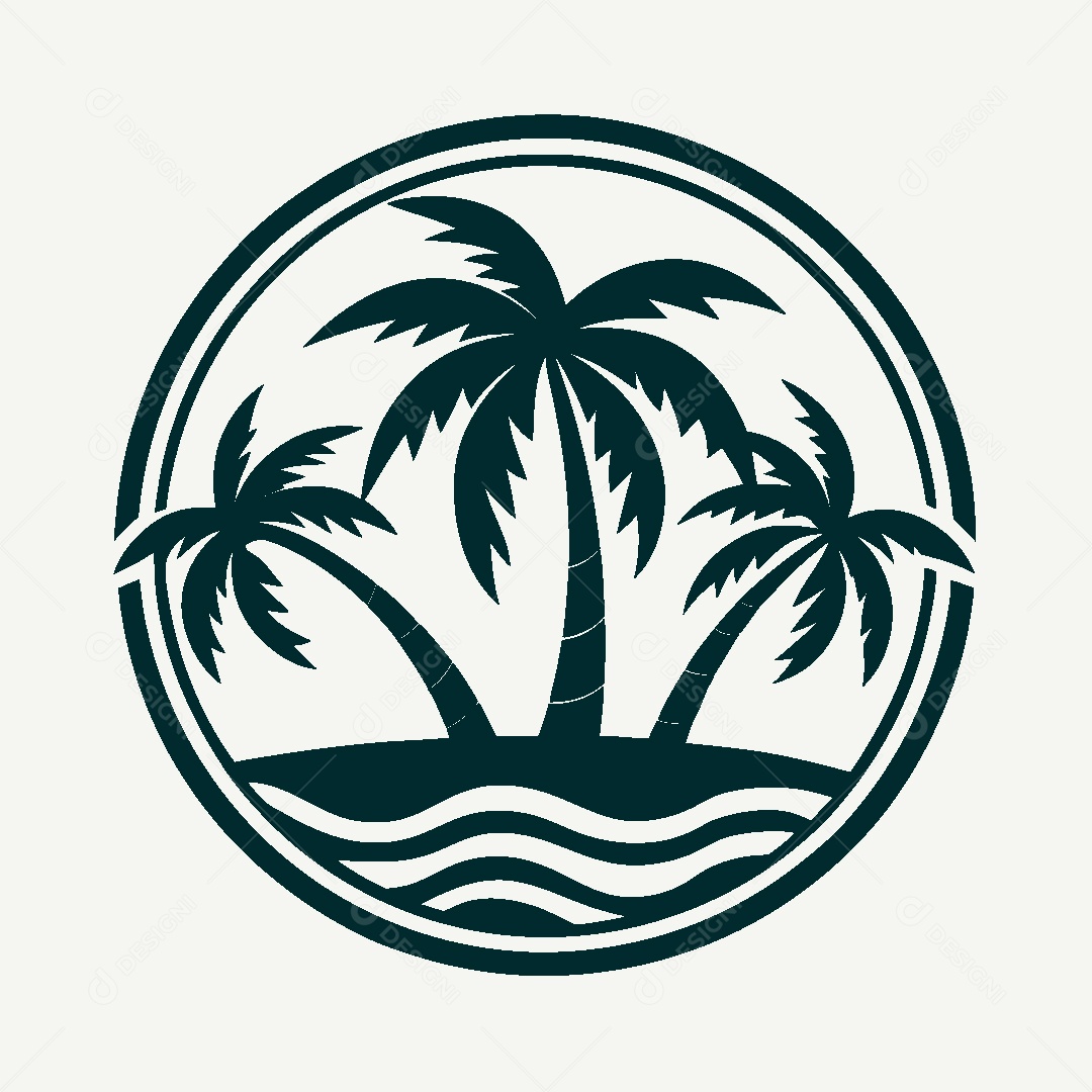 Modelo de Logotipo de Praia Vetor EPS