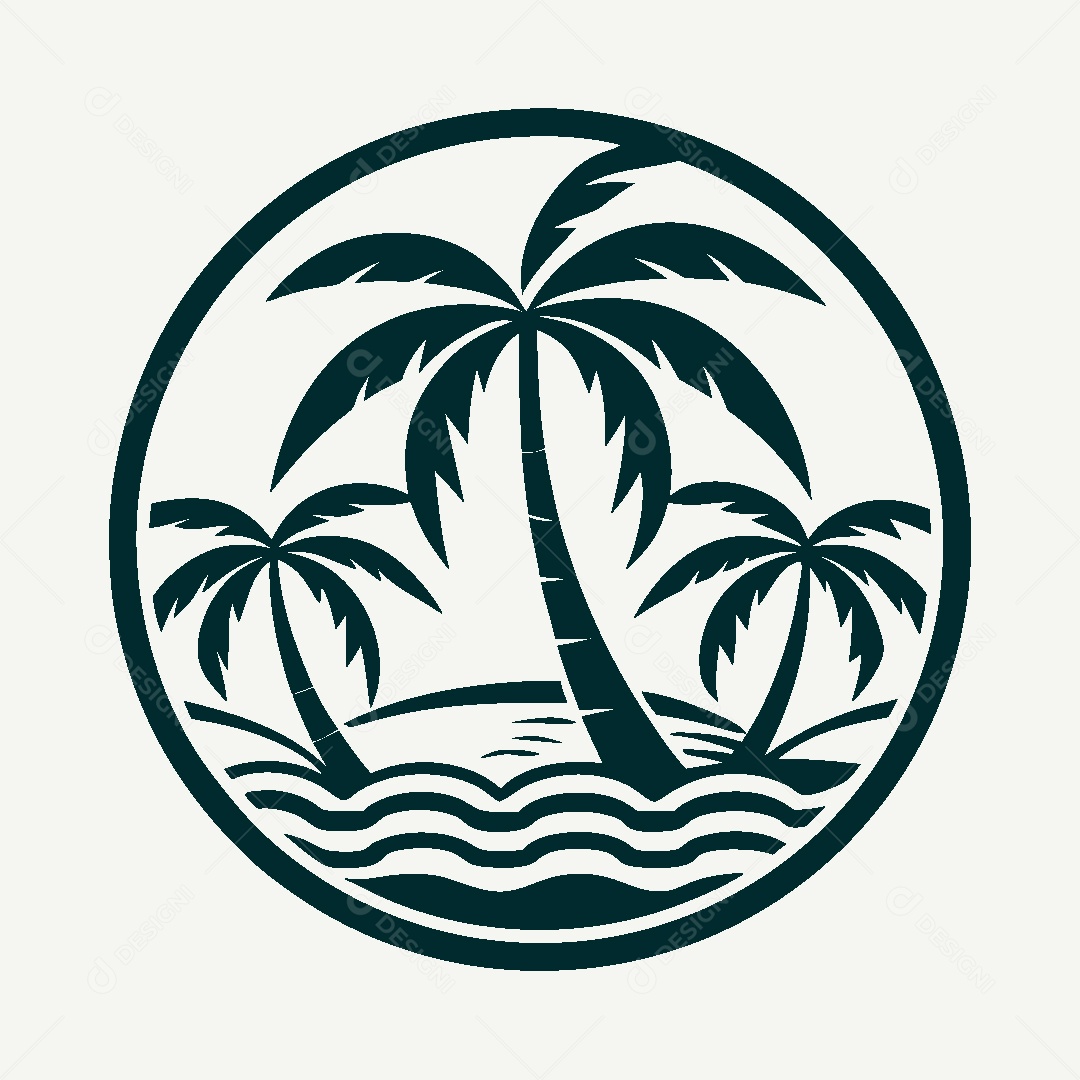 Modelo de Logotipo de Praia Vetor EPS