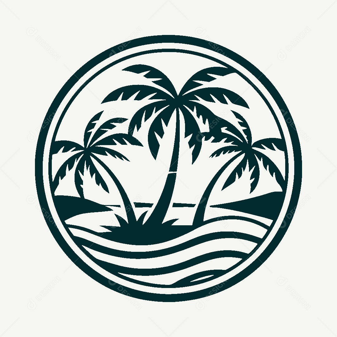 Modelo de Logotipo de Praia Vetor EPS