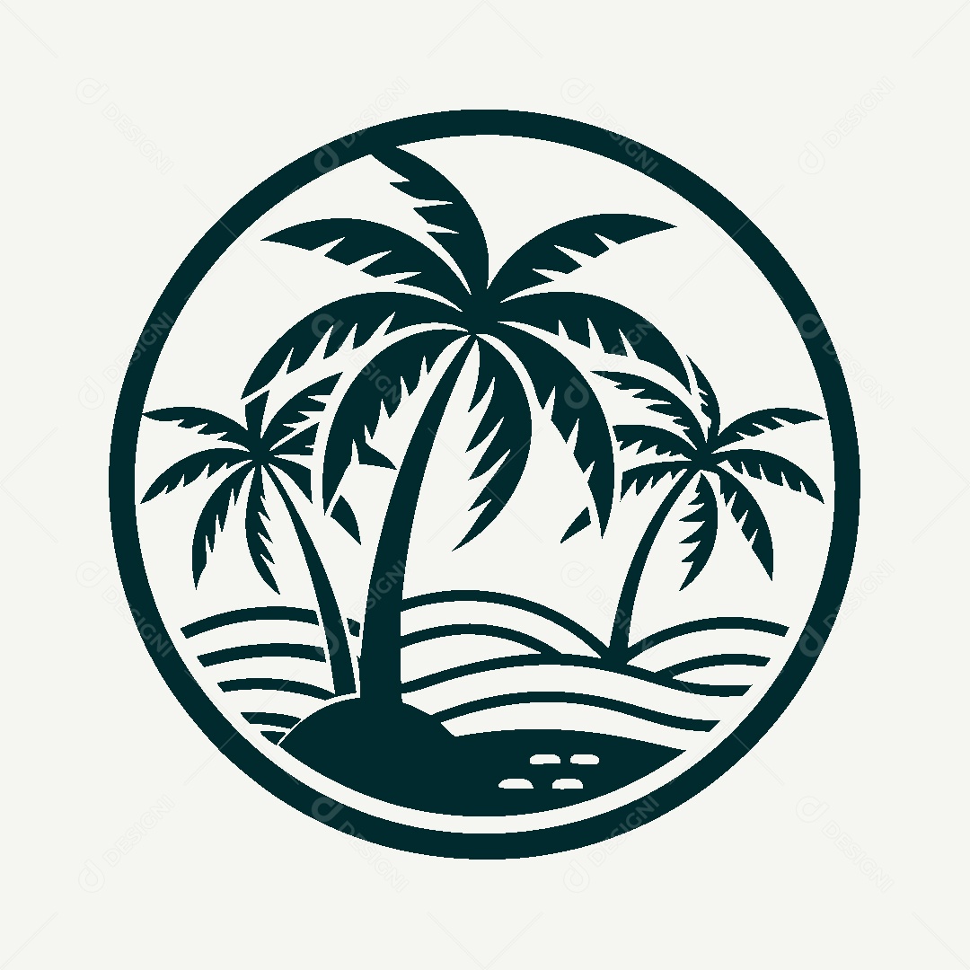 Modelo de Logotipo de Praia Vetor EPS