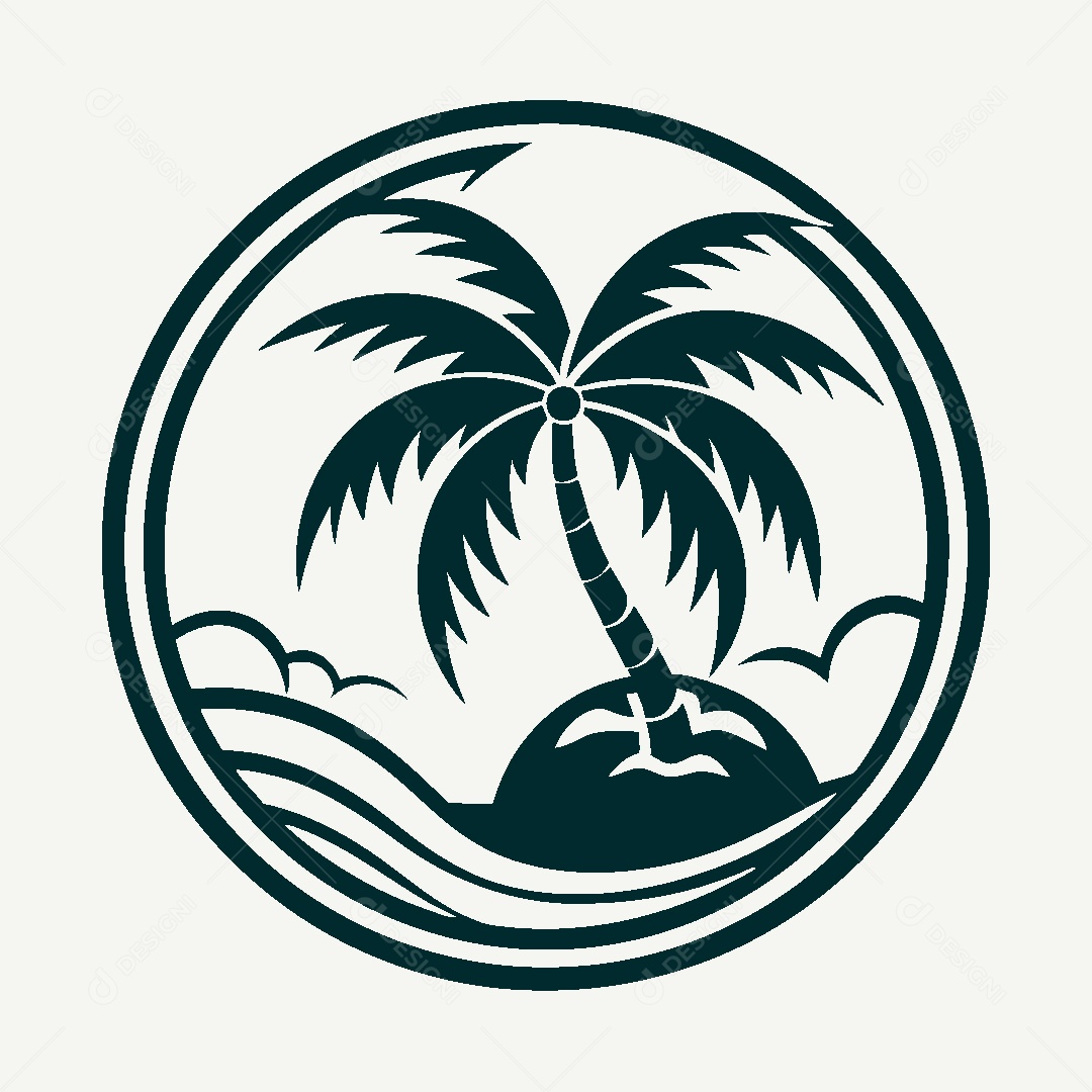 Modelo de Logotipo de Praia Vetor EPS