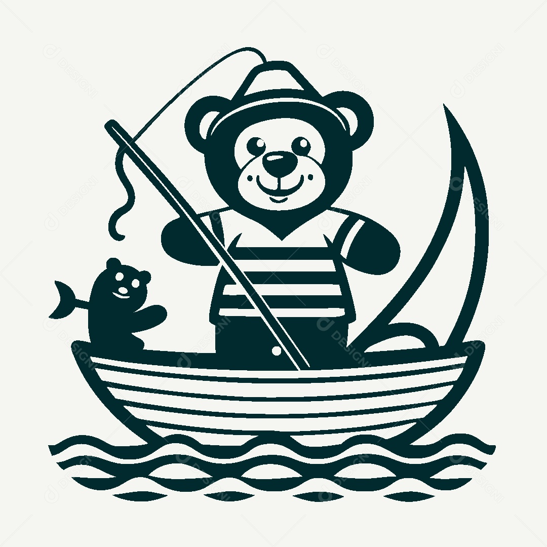 Modelo de Logotipo de Urso Vetor EPS