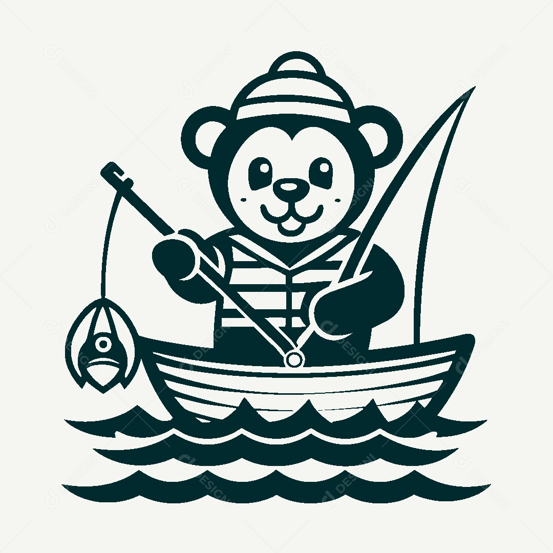 Modelo de Logotipo de Urso Vetor EPS