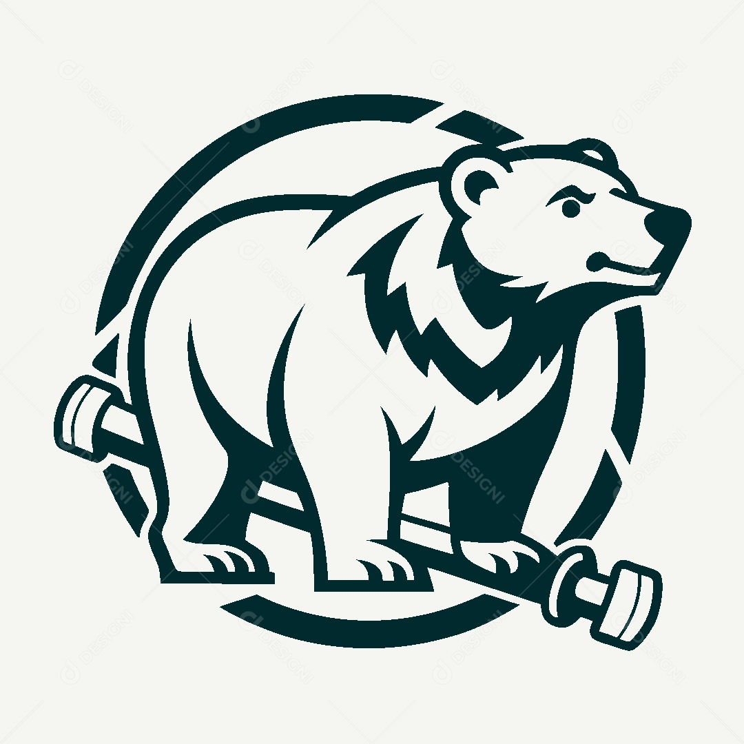 Modelo de Logotipo de Urso Vetor EPS
