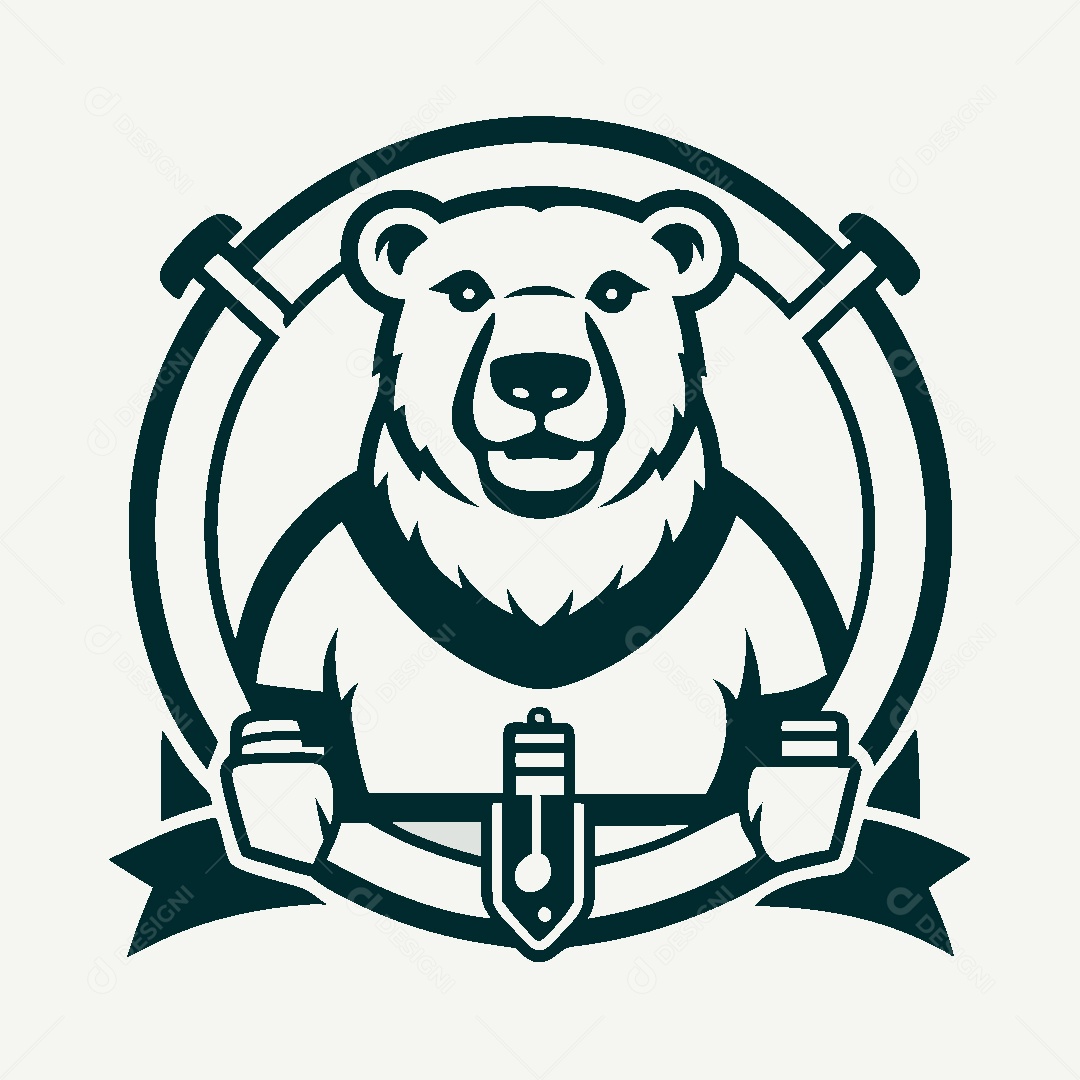 Modelo de Logotipo de Urso Vetor EPS