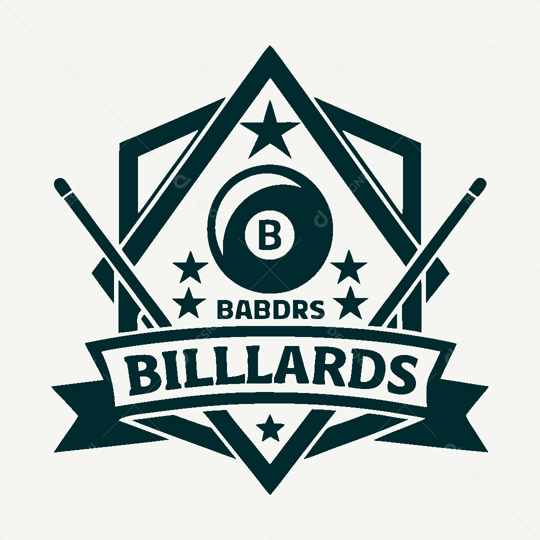 Modelo de Logo de Sinuca Vetor EPS