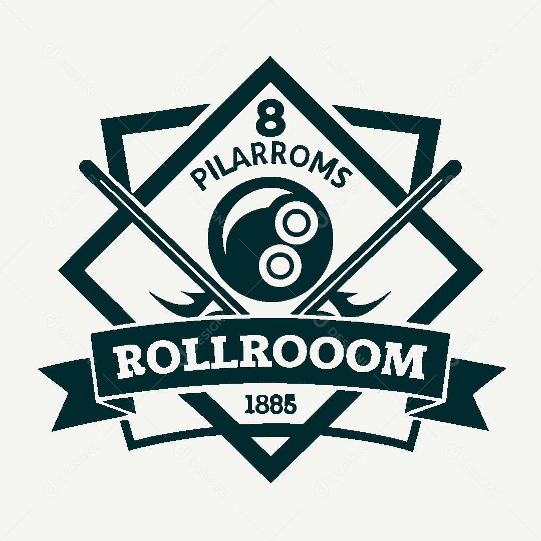 Modelo de Logo de Sinuca Vetor EPS