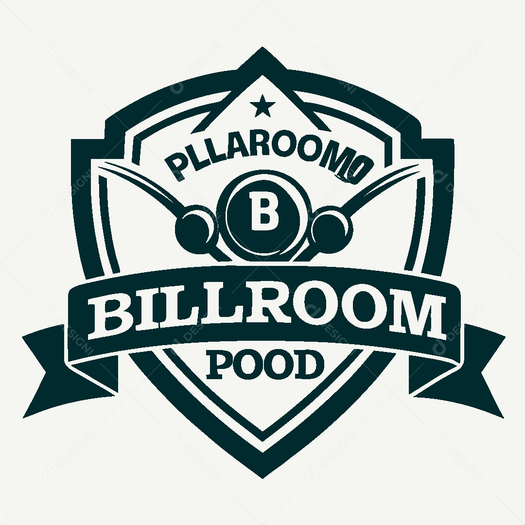 Modelo de Logo de Sinuca Vetor EPS