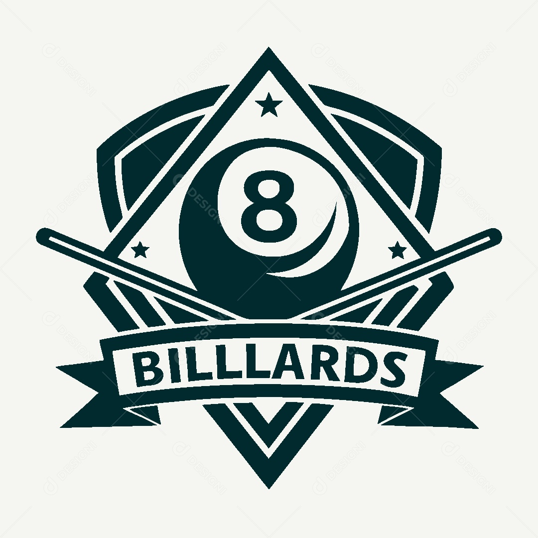 Modelo de Logo de Sinuca Vetor EPS