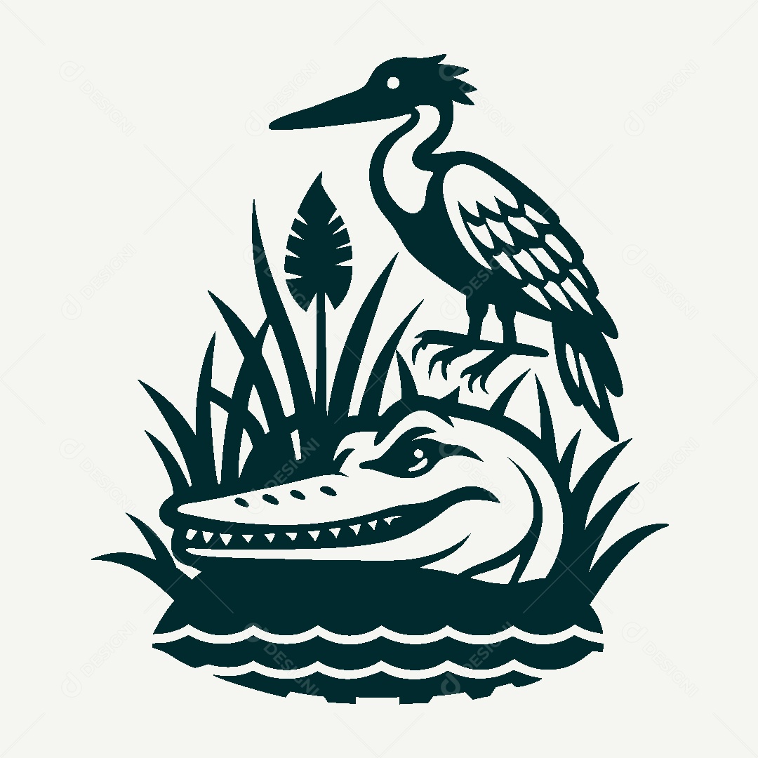 Modelo de Logo de Fauna e Flora Vetor EPS