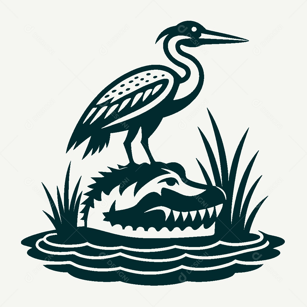 Modelo de Logo de Fauna e Flora Vetor EPS