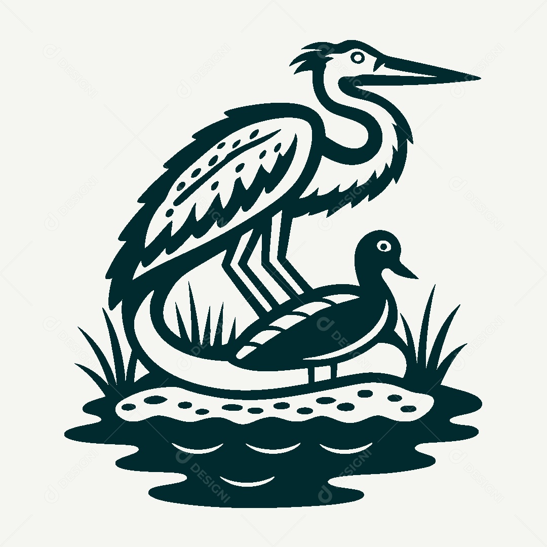 Modelo de Logo de Fauna e Flora Vetor EPS