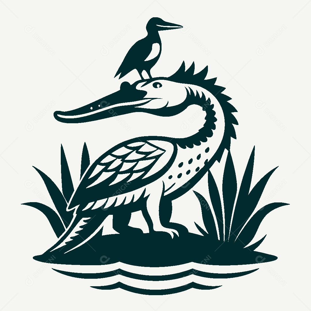 Modelo de Logo de Fauna e Flora Vetor EPS