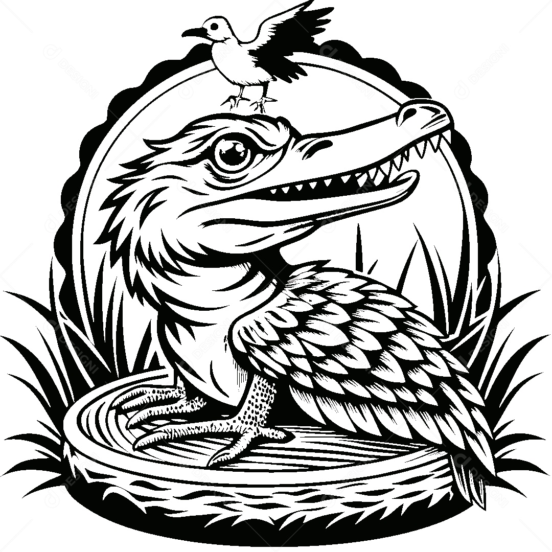 Modelo de Logo de Fauna e Flora Vetor EPS