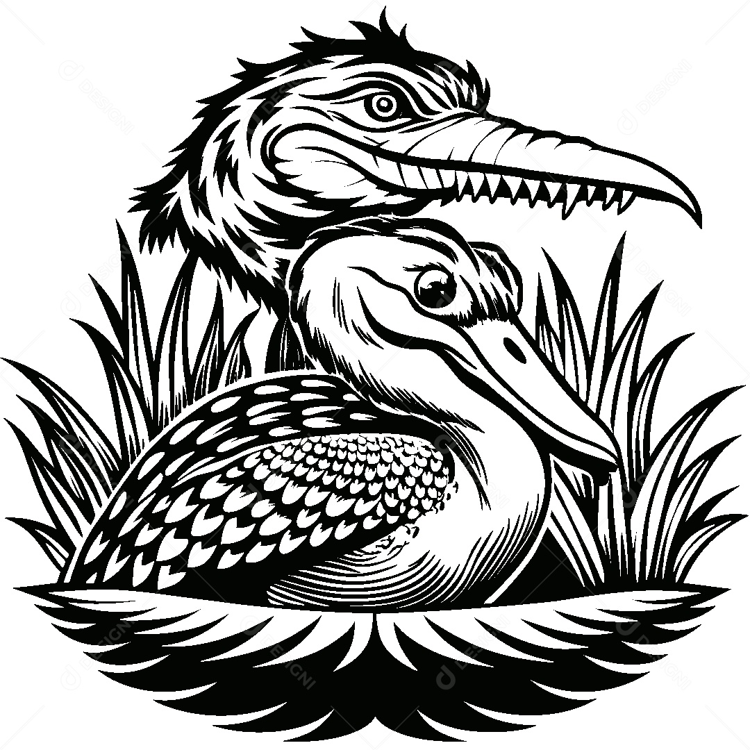 Modelo de Logo de Fauna e Flora Vetor EPS