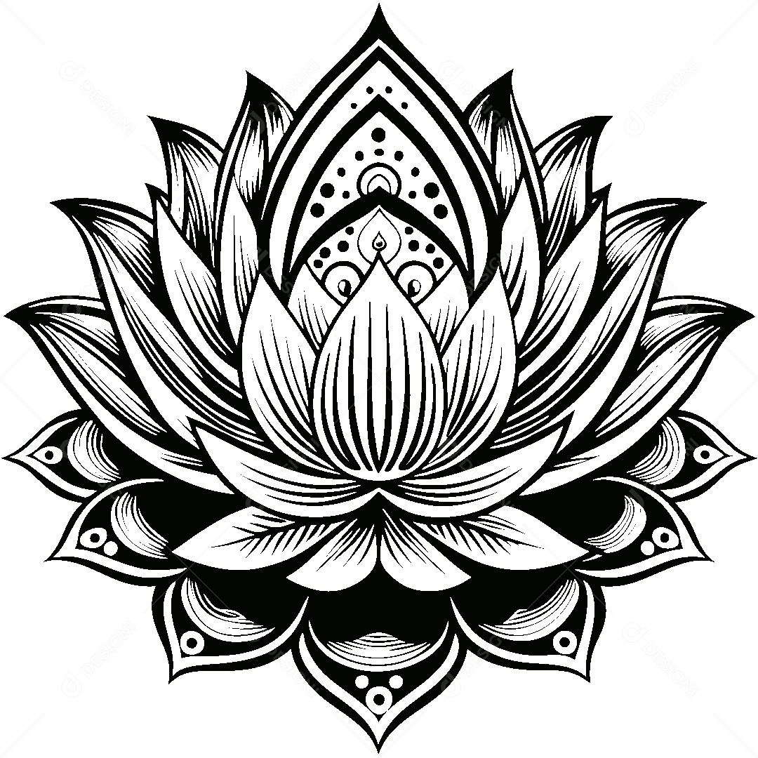 Modelo de Logo de Mandala Vetor EPS