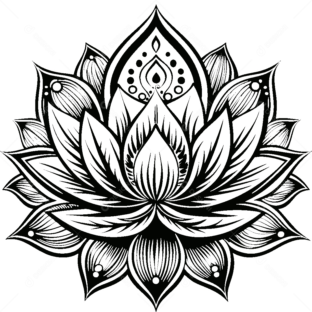 Modelo de Logo de Mandala Vetor EPS