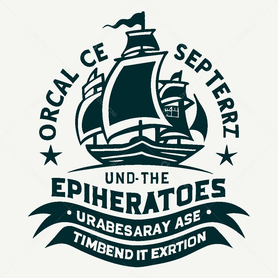 Modelo de Logo de Navio Vetor EPS