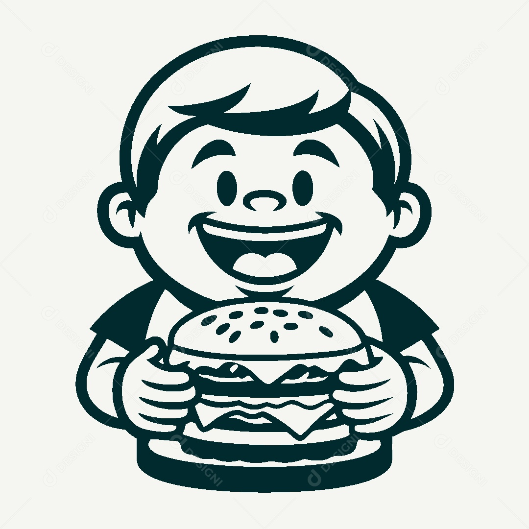 Modelo de Logo de Hamburgueria Vetor EPS