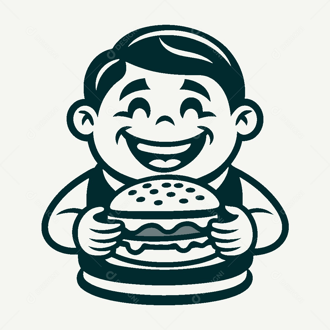 Modelo de Logo de Hamburgueria Vetor EPS