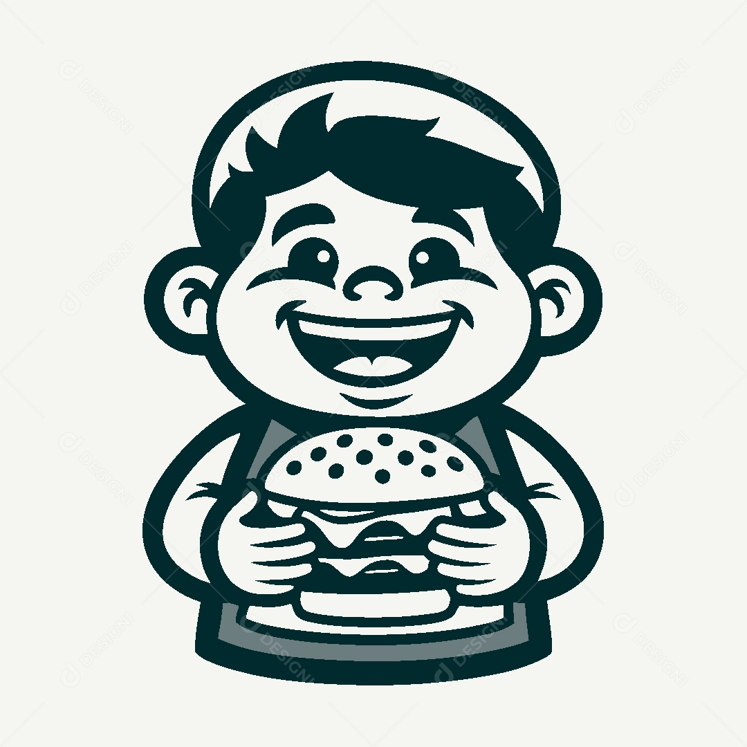 Modelo de Logo de Hamburgueria Vetor EPS