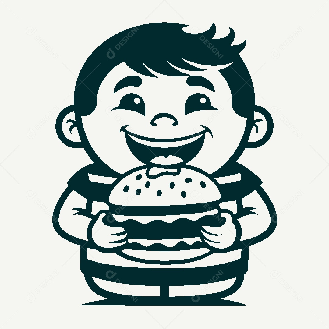 Modelo de Logo de Hamburgueria Vetor EPS