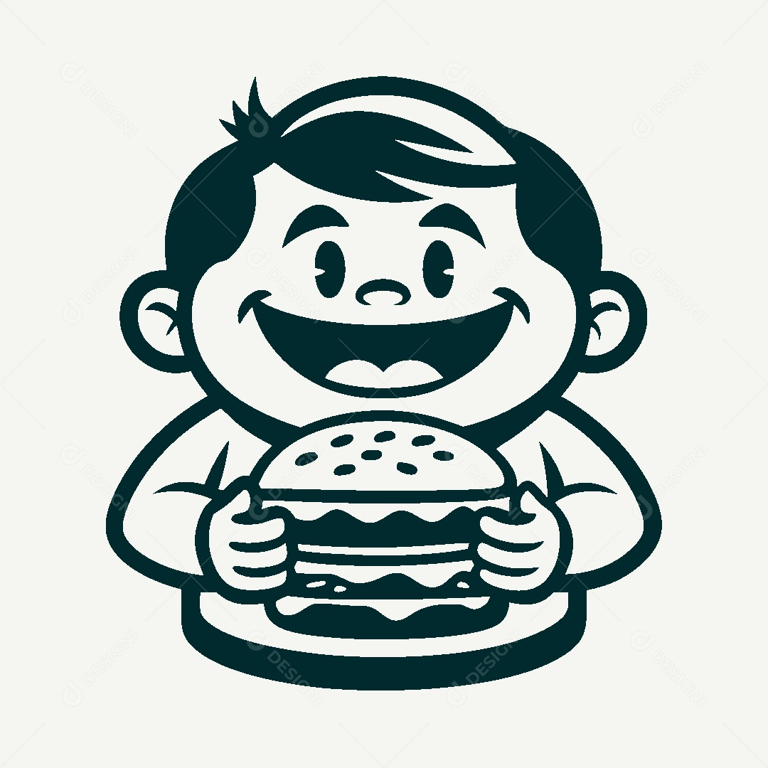 Modelo de Logo de Hamburgueria Vetor EPS