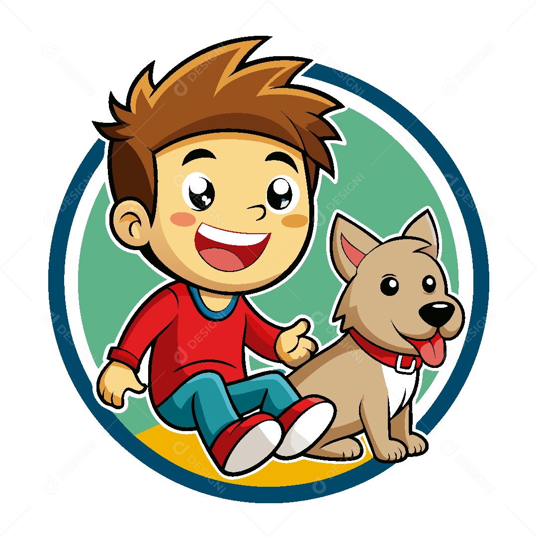 Modelo de Logo de Garoto Vetor EPS