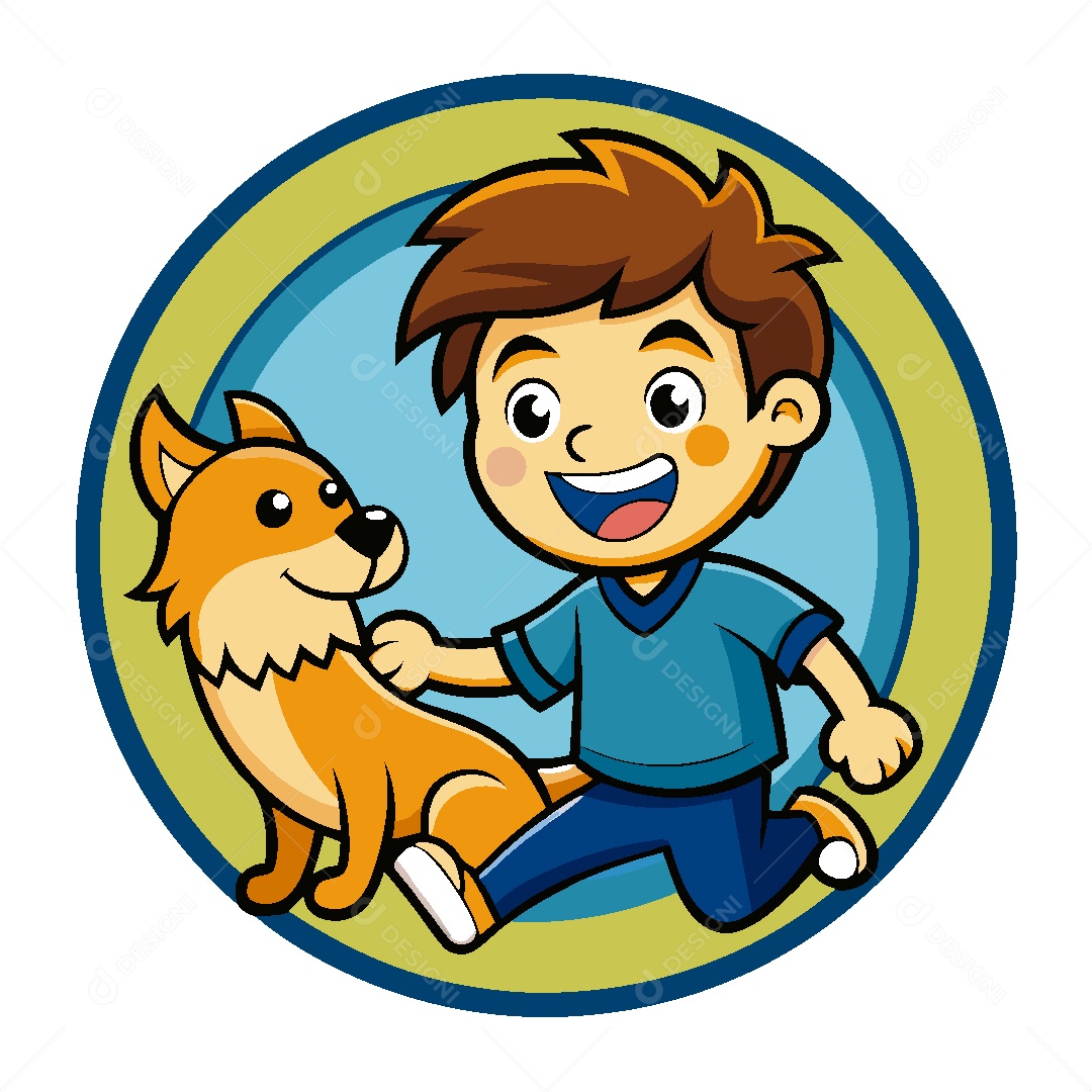 Modelo de Logo de Garoto Vetor EPS