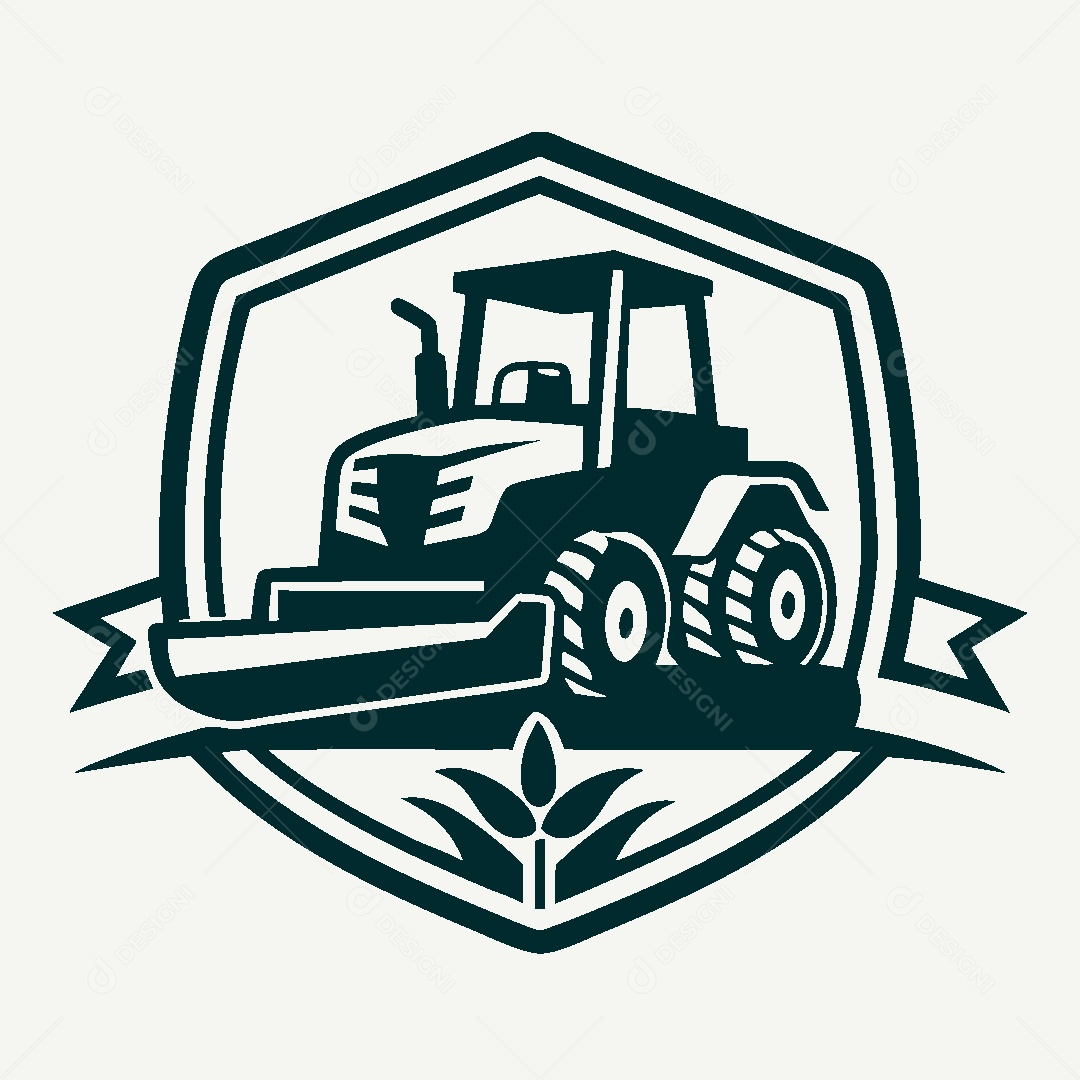 Modelo de Logo de Trator Vetor EPS