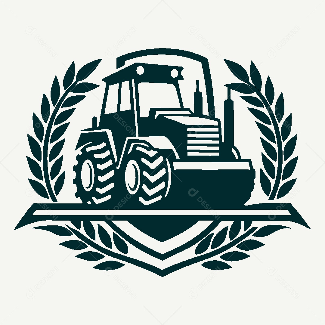 Modelo de Logo de Trator Vetor EPS