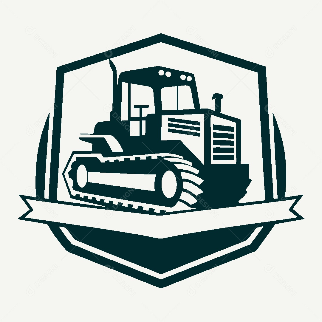 Modelo de Logo de Trator Vetor EPS